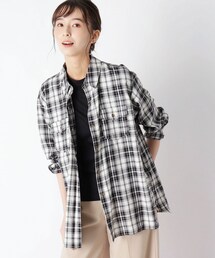 SHOO・LA・RUE | 【M-3L】なめらかタッチ胸ポケットシャツ「デリシャツ」(シャツ/ブラウス)