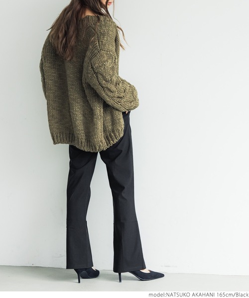 ゆ コクーンスリーブジャケット ピンタックフレアパンツ ゆ コクーン