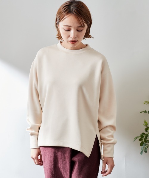 cepo(セポ)の「ポンチスリットクルーネックスウェット(スウェット・レディース・ブラック/オフホワイト/サックスブルー/モカ・M)」の9枚目の写真