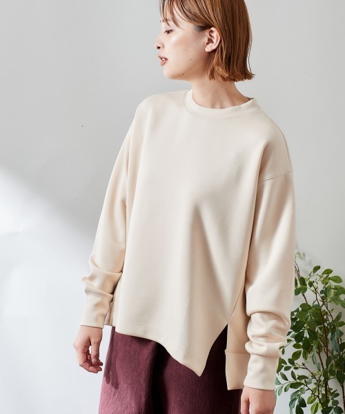 cepo(セポ)の「ポンチスリットクルーネックスウェット(スウェット・レディース・ブラック/オフホワイト/サックスブルー/モカ・M)」の13枚目の写真