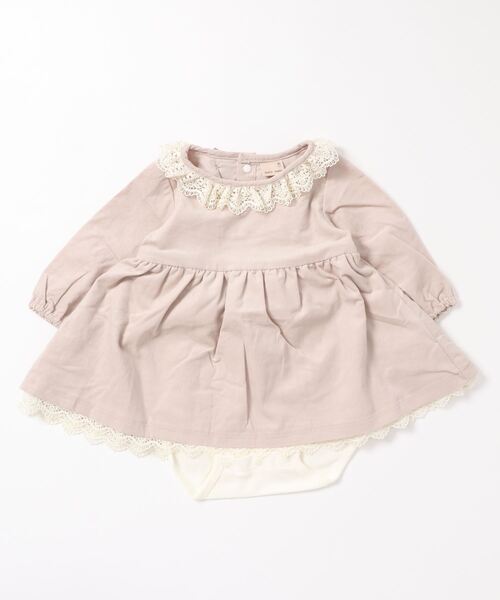 重ねレースワンピース長袖ロンパース ロンパース Petit Main プティマイン のファッション通販 Zozotown