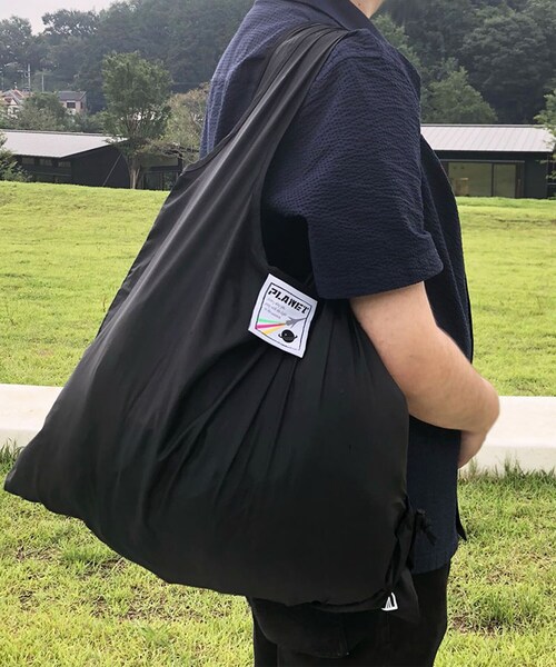 212 KITCHEN STORE（トゥワントゥキッチンストア）の「ひとつぶエコバッグＬBK（エコバッグ/サブバッグ・レディース・その他・00）」の4枚目の写真
