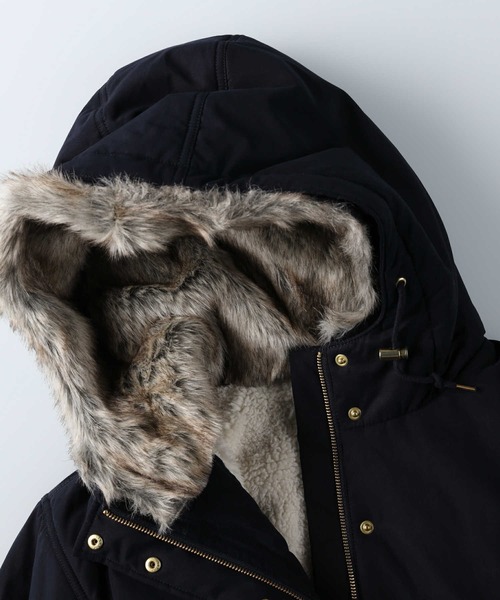 新品タグ有✩レッキス✩39万✩ファーコート✩柔らか✩軽い✩裏地有 RAG MACHINE（ラグマシーン）の「【RAG MACHINE】フェイクファーモッズ