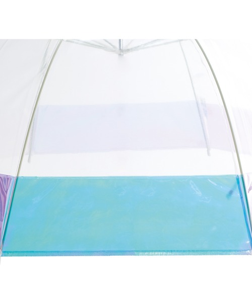 Wpc.（ダブリュピーシー）の「プラスチックアンブレラ（ビニール傘）ドームシルエット シャイニーアンブレラ（長傘・レディース・オフホワイト/ピンク・FREE）」の6枚目の写真