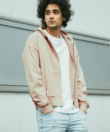 WEB限定 ピグメントZIPパーカー L/S