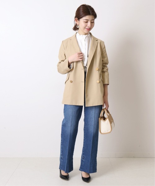 Simplicite（サンプリシテ）の「Wブレストテーラードジャケット◆（テーラードジャケット・レディース・ベージュ/ネイビー・FREE）」の17枚目の写真