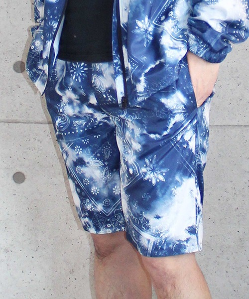 SHISKY(シスキー)の「ペイズリー ハーフパンツ ショーツ 撥水 UVカット(その他パンツ・メンズ・ブラック系その他/ブラウン系その他/ブルー系その他・M/L/XL)」の3枚目の写真