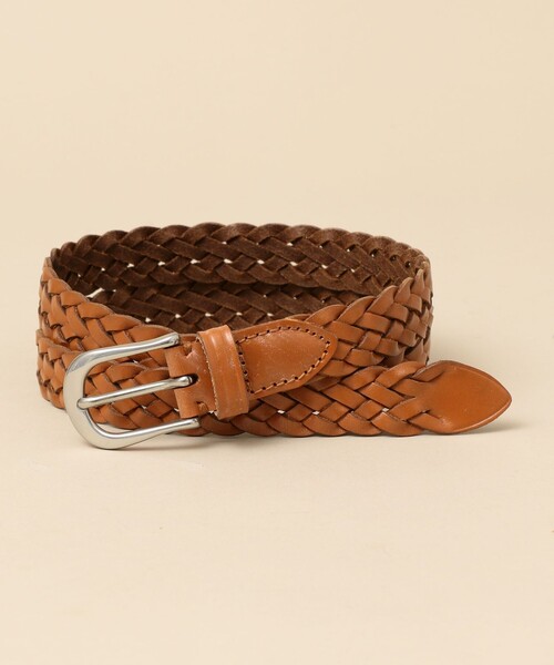 SHIPS（シップス）の「SHIPS: レザー メッシュ ベルト（ベルト・メンズ・ブラック/ネイビー/ブラウン/キャメル・MEDIUM/LARGE/SMALL）」の4枚目の写真