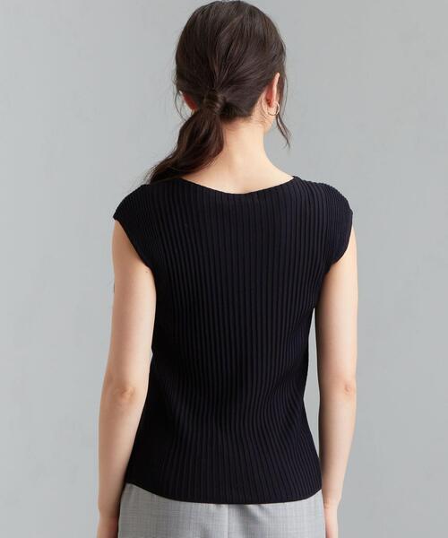 green label relaxing（グリーンレーベルリラクシング）の「[ 手洗い可能 ] D CO/RY リブ プルオーバー ニット（ニット/セーター・レディース・ホワイト/ライトブルー/ベージュ/ネイビー/ブラウン・FREE）」の10枚目の写真