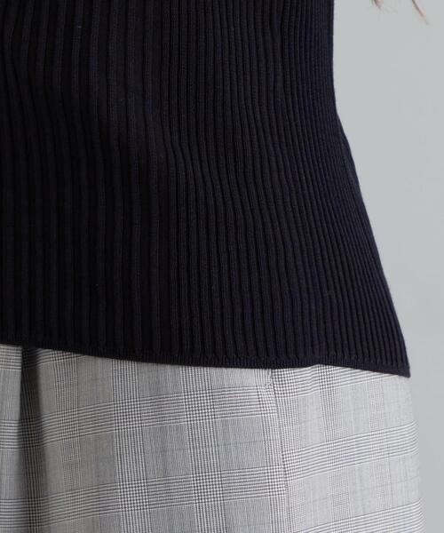 green label relaxing（グリーンレーベルリラクシング）の「[ 手洗い可能 ] D CO/RY リブ プルオーバー ニット（ニット/セーター・レディース・ホワイト/ライトブルー/ベージュ/ネイビー/ブラウン・FREE）」の13枚目の写真