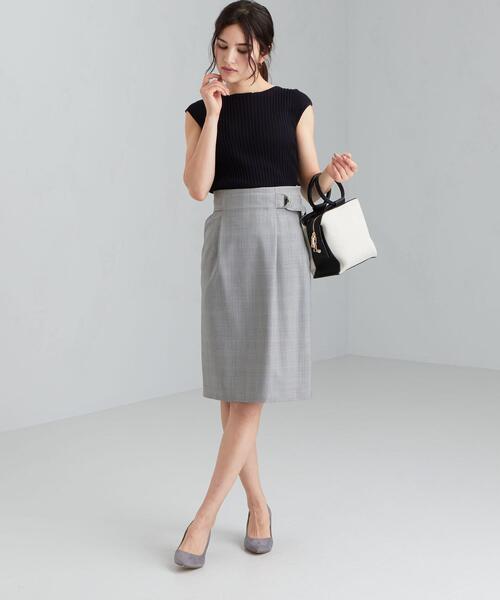 green label relaxing（グリーンレーベルリラクシング）の「[ 手洗い可能 ] D CO/RY リブ プルオーバー ニット（ニット/セーター・レディース・ホワイト/ライトブルー/ベージュ/ネイビー/ブラウン・FREE）」の15枚目の写真