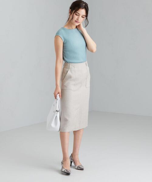 green label relaxing（グリーンレーベルリラクシング）の「[ 手洗い可能 ] D CO/RY リブ プルオーバー ニット（ニット/セーター・レディース・ホワイト/ライトブルー/ベージュ/ネイビー/ブラウン・FREE）」の17枚目の写真