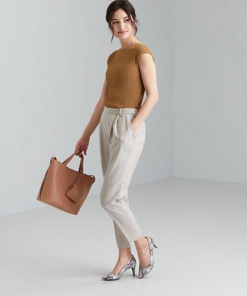 green label relaxing（グリーンレーベルリラクシング）の「[ 手洗い可能 ] D CO/RY リブ プルオーバー ニット（ニット/セーター・レディース・ホワイト/ライトブルー/ベージュ/ネイビー/ブラウン・FREE）」の19枚目の写真