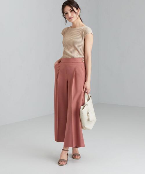 green label relaxing（グリーンレーベルリラクシング）の「[ 手洗い可能 ] D CO/RY リブ プルオーバー ニット（ニット/セーター・レディース・ホワイト/ライトブルー/ベージュ/ネイビー/ブラウン・FREE）」の21枚目の写真