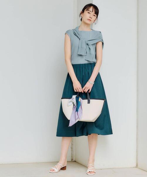 green label relaxing（グリーンレーベルリラクシング）の「[ 手洗い可能 ] D CO/RY リブ プルオーバー ニット（ニット/セーター・レディース・ホワイト/ライトブルー/ベージュ/ネイビー/ブラウン・FREE）」の7枚目の写真