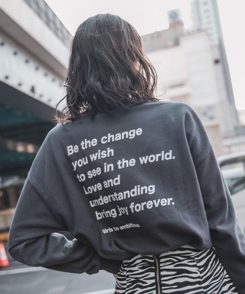 Me%(ミィパーセント)の「メッセージロゴBIGスウェット(Tシャツ/カットソー・レディース・サックスブルー/ホワイト/ブラック・FREE)」の22枚目の写真