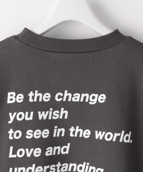 Me%(ミィパーセント)の「メッセージロゴBIGスウェット(Tシャツ/カットソー・レディース・サックスブルー/ホワイト/ブラック・FREE)」の16枚目の写真