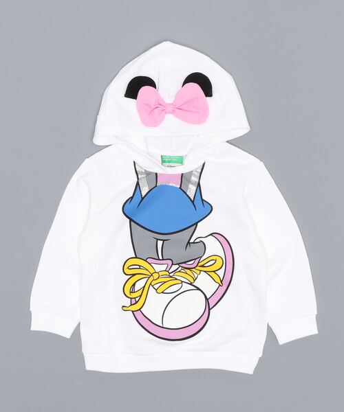 Disney ディズニー の ディズニー Disney コラボ キッズミニーマウスウェットリボンフードパーカー パーカー Wear