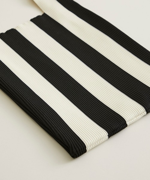 LASTFRAME(ラストフレーム)の「【LASTFRAME(ラストフレーム)】ストライプマーケットバッグ /L21208(ハンドバッグ・レディース・ブラック/グリーン/イエロー・FREE)」の7枚目の写真