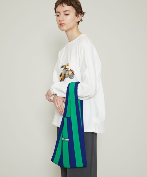 LASTFRAME(ラストフレーム)の「【LASTFRAME(ラストフレーム)】ストライプマーケットバッグ /L21208(ハンドバッグ・レディース・ブラック/グリーン/イエロー・FREE)」の15枚目の写真