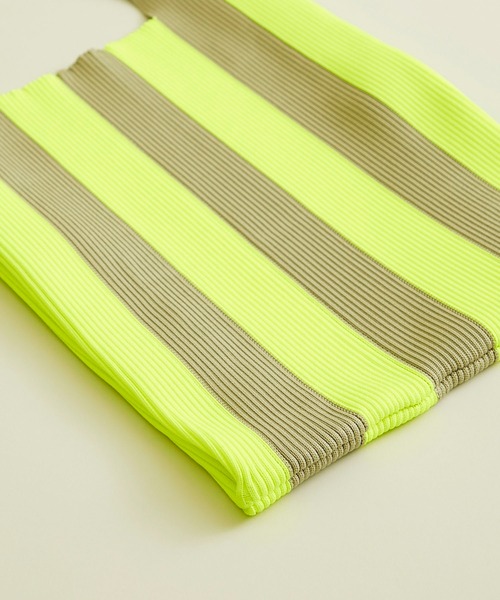 LASTFRAME(ラストフレーム)の「【LASTFRAME(ラストフレーム)】ストライプマーケットバッグ /L21208(ハンドバッグ・レディース・ブラック/グリーン/イエロー・FREE)」の14枚目の写真