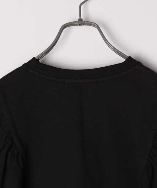 PAGEBOY（ページボーイ）の「ボリュームスリーブTシャツSS（Tシャツ/カットソー・レディース・ブラック/パープル/オフホワイト/グレイッシュベージュ/ブラウン系その他/ベージュ系その他・FREE）」の12枚目の写真