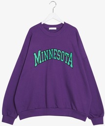 SONYUNARA MINNESOTA配色刺繍ポイントトレーナー