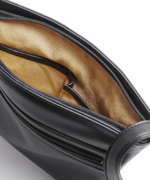 sankyo shokai（サンキョウショウカイ）の「パイソン×オーストリッチレザーショルダーバッグ（ショルダーバッグ・レディース・ダークブラウン/ピンク/ブラック/ボルドー/ダークグリーン/ナチュラル/イエロー/レッド・FREE）」の19枚目の写真