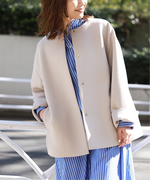 SLOBE IENA｜ダンボールノーカラーブルゾン | Rakuten Fashion