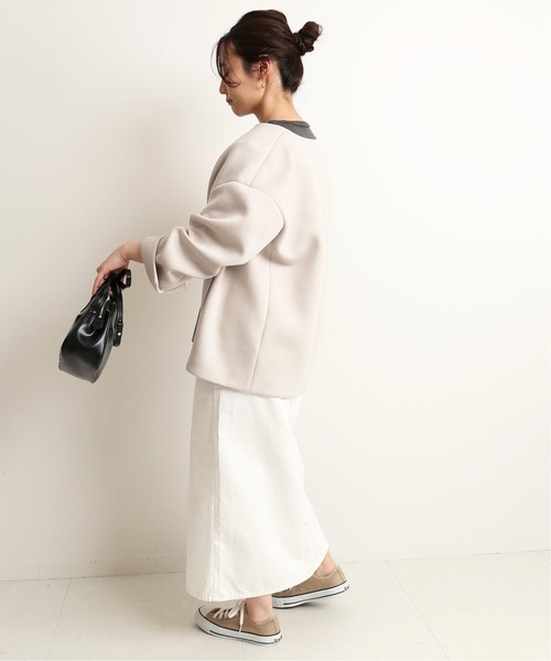 SLOBE IENA(スローブイエナ)の「ダンボールブルゾン【手洗い可能】◆(ブルゾン・レディース・ネイビー/ベージュ/カーキ・FREE)」の12枚目の写真