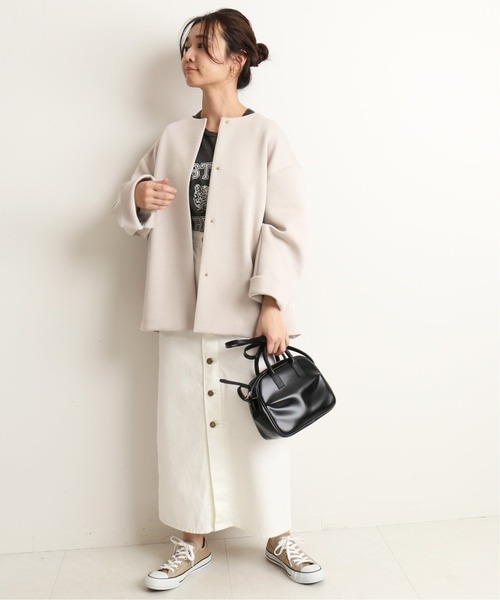 SLOBE IENA(スローブイエナ)の「ダンボールブルゾン【手洗い可能】◆(ブルゾン・レディース・ネイビー/ベージュ/カーキ・FREE)」の13枚目の写真