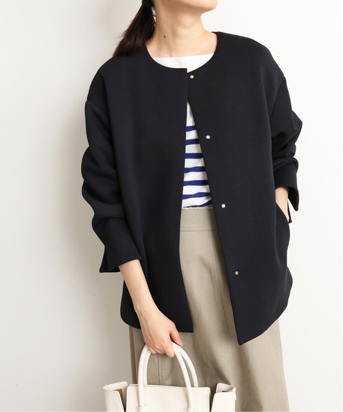 SLOBE IENA(スローブイエナ)の「ダンボールブルゾン【手洗い可能】◆(ブルゾン・レディース・ネイビー/ベージュ/カーキ・FREE)」の21枚目の写真