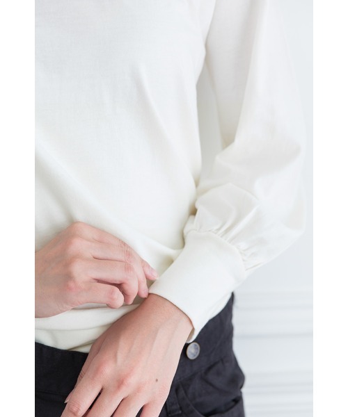 ElegChic（エレグシック）の「ワイドリブカットソー（Tシャツ/カットソー・レディース・ネイビー/グレー/オフホワイト・4L/M/L/XXL/XL）」の19枚目の写真