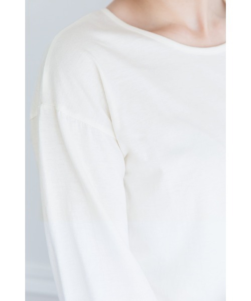 ElegChic（エレグシック）の「ワイドリブカットソー（Tシャツ/カットソー・レディース・ネイビー/グレー/オフホワイト・4L/M/L/XXL/XL）」の20枚目の写真