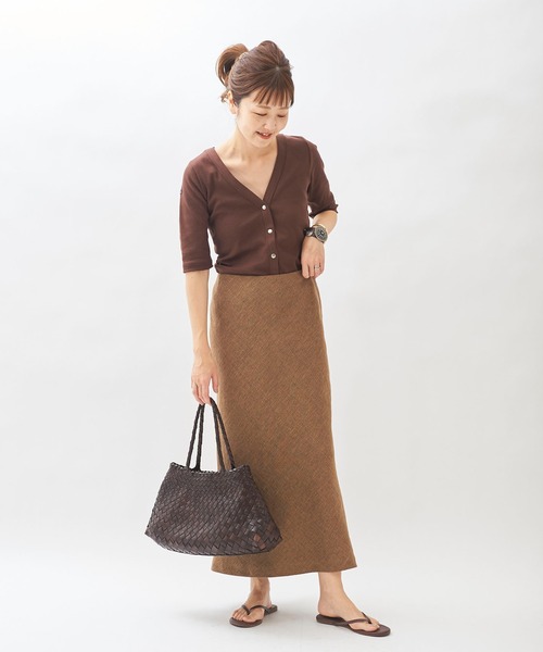 plage（プラージュ）の「【LE MINOR/ルミノア 】SP RIB 2WAY プルオーバー◆（Tシャツ/カットソー・レディース・グレー/ブラウン・FREE）」の11枚目の写真