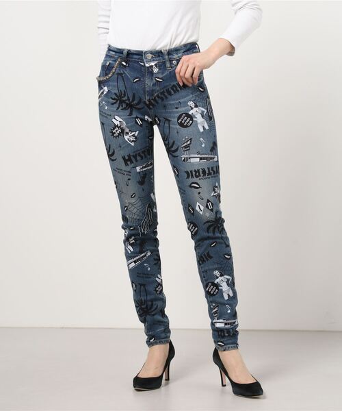 HYSTERIC GLAMOUR ヒステリックグラマ　スリムフィットデニムパンツ ストレートデニムパンツ|HYSTERIC GLAMOUR MEN | HYSTERIC
