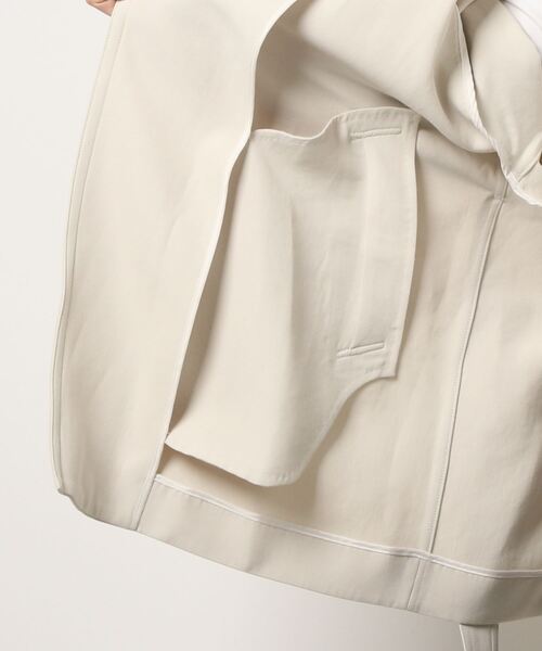 IENA（イエナ）の「アセテートコットンショートコート◆（その他アウター・レディース・チャコールグレー/ベージュ/アイボリー・38/36/34）」の13枚目の写真