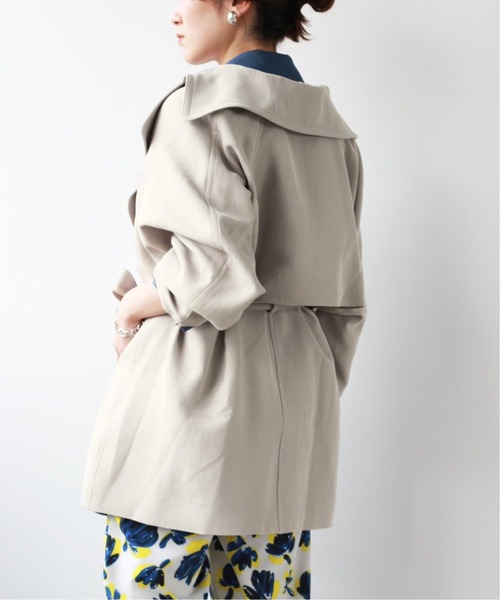 IENA（イエナ）の「アセテートコットンショートコート◆（その他アウター・レディース・チャコールグレー/ベージュ/アイボリー・38/36/34）」の21枚目の写真