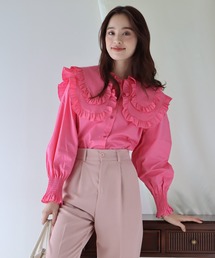 BLUEEAST | ダブルフリルデザインブラウス(シャツ/ブラウス)