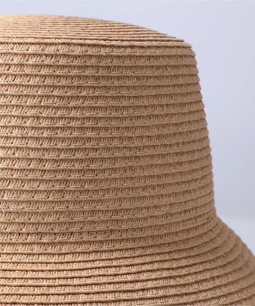 RAG MACHINE(ラグマシーン)の「【RAG MACHINE】ペーパーブレードバケット(ハット・レディース・ブラック/ベージュ・フリー)」の7枚目の写真