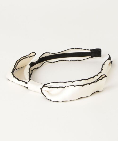 WEGO（ウィゴー）の「WEGO/バイカラーリボンカチューシャ（カチューシャ・レディース・ブラック/オフホワイト・FREE）」の8枚目の写真