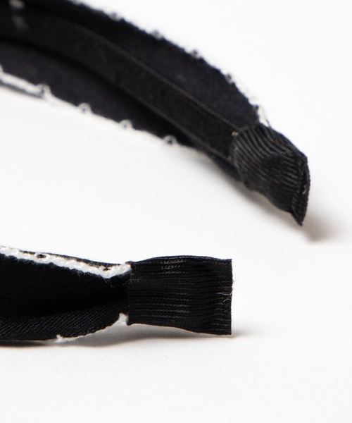 WEGO（ウィゴー）の「WEGO/バイカラーリボンカチューシャ（カチューシャ・レディース・ブラック/オフホワイト・FREE）」の3枚目の写真