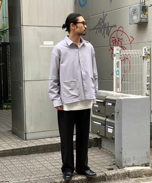 Toironier（トワロニエ）の「Toironier/トワロニエ/2WAY（シャツ/ブラウス・メンズ・ラベンダー/ベビーピンク・FREE）」の5枚目の写真