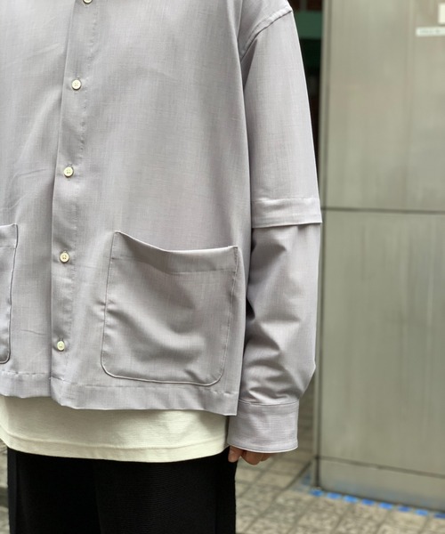 Toironier（トワロニエ）の「Toironier/トワロニエ/2WAY（シャツ/ブラウス・メンズ・ラベンダー/ベビーピンク・FREE）」の9枚目の写真