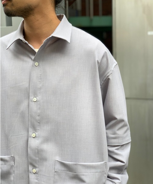 Toironier（トワロニエ）の「Toironier/トワロニエ/2WAY（シャツ/ブラウス・メンズ・ラベンダー/ベビーピンク・FREE）」の10枚目の写真