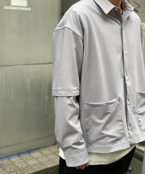 Toironier（トワロニエ）の「Toironier/トワロニエ/2WAY（シャツ/ブラウス・メンズ・ラベンダー/ベビーピンク・FREE）」の11枚目の写真