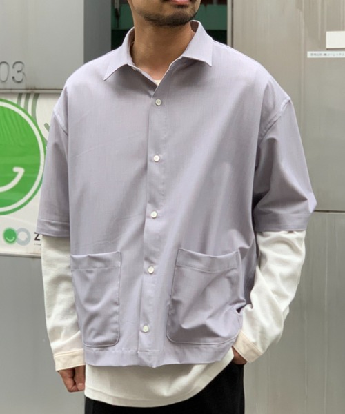 Toironier（トワロニエ）の「Toironier/トワロニエ/2WAY（シャツ/ブラウス・メンズ・ラベンダー/ベビーピンク・FREE）」の6枚目の写真