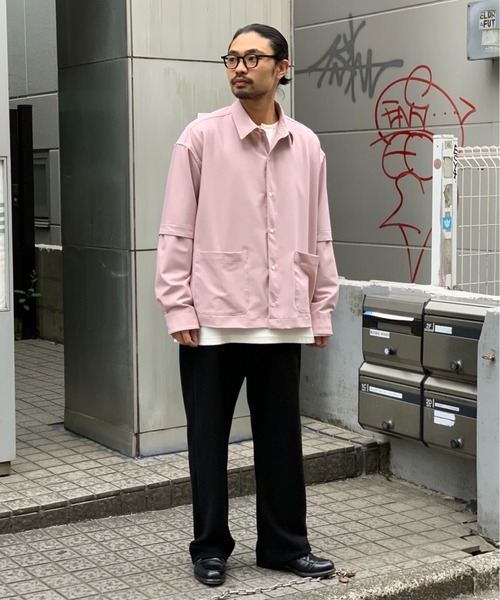 Toironier（トワロニエ）の「Toironier/トワロニエ/2WAY（シャツ/ブラウス・メンズ・ラベンダー/ベビーピンク・FREE）」の7枚目の写真