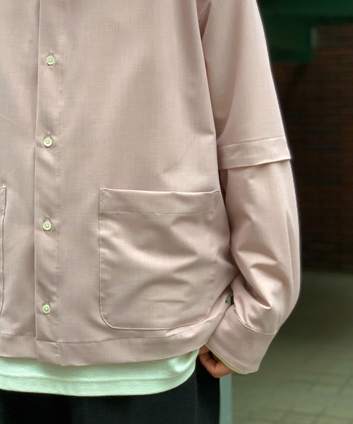 Toironier（トワロニエ）の「Toironier/トワロニエ/2WAY（シャツ/ブラウス・メンズ・ラベンダー/ベビーピンク・FREE）」の14枚目の写真