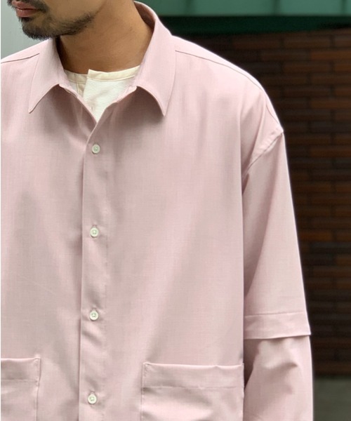 Toironier（トワロニエ）の「Toironier/トワロニエ/2WAY（シャツ/ブラウス・メンズ・ラベンダー/ベビーピンク・FREE）」の15枚目の写真